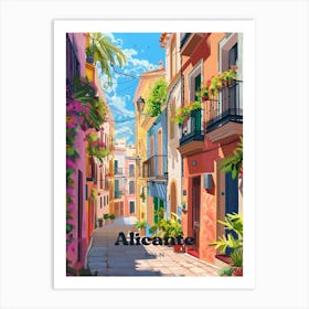 Alicante Spain Street Art Illustration Art Print