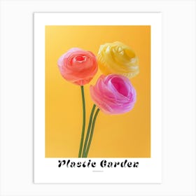 Dreamy Inflatable Flowers Poster Ranunculus 1 Art Print