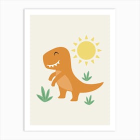 T - Rex Dinosaur Art Print