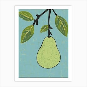 Avocado Illustration 1 Art Print