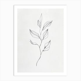 Ivy leaf Art Print