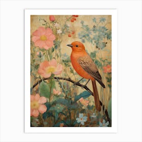 Cowbird 2 Detailed Bird Painting Art Print