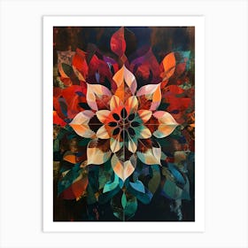 Kaleidoscope Flora Art Print