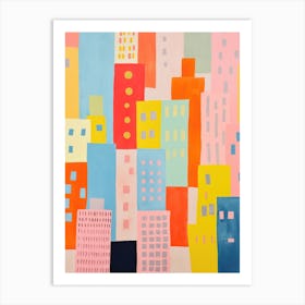 New York City Colourful View 4 Art Print