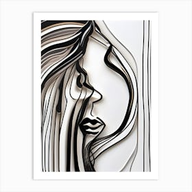 Woman'S Face 3 Art Print