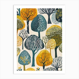 Autumn Trees 2 Art Print