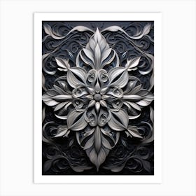 Symmetrical Mandalas Geometric Illustration 30 Art Print
