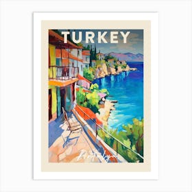 Antalya Turkey 2 Fauvist Painting  Travel Poster Art Print