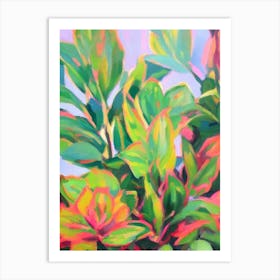 Calathea Impressionist Painting Plant Art Print