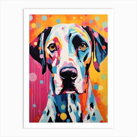 Pop Art Paint Dog 2 Art Print