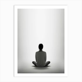 Meditating Woman Art Print