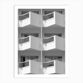 Balconies Hotel Art Print