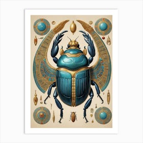 Default Egyptian Scarab Art Print 1 Art Print