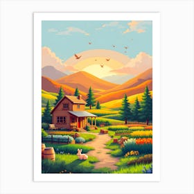 House In The Countryside Poster