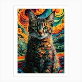 Cat In Space 1 Art Print