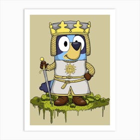 Bluey And The Holy Grail Art Print