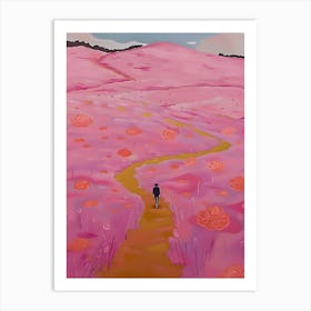 Pink Field Art Print