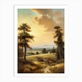 Landscape With Trees 2 Art Print