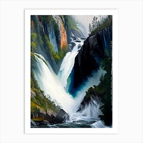 Mardalsfossen, Norway Nat Viga Style (1) Art Print