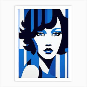 Blue And White 1 Art Print