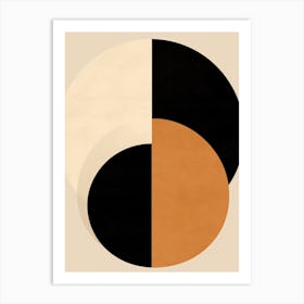 Beige Bauhaus Symphony Art Print