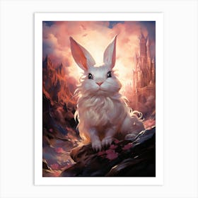 Rabbit In The Castle Art Print