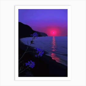 Sunset On The Beach 22 Art Print