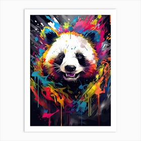 Panda Art In Graffiti Art Style 2 Art Print