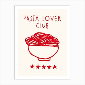 Pasta Lover Typography Art Print