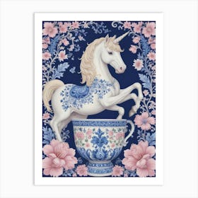 Unicorn In A Teacup Art Print