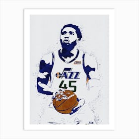 Donovan Mitchell Utah Jazz 2 Art Print