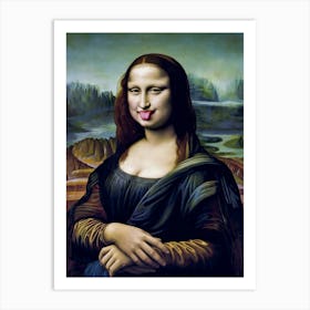 The Unfiltered Mona Lisa Art Print