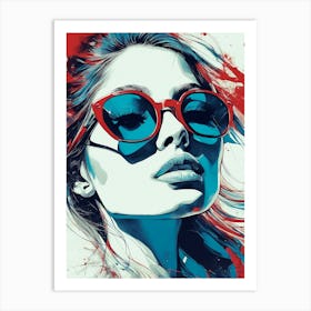 Red Shades Art Print