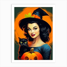 Halloween Witch Art Print