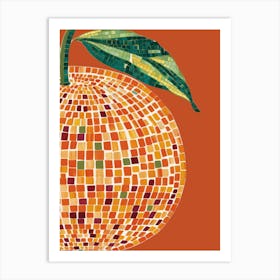 Mosaic Orange 1 Art Print