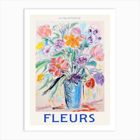 French Flower Poster Peony Art Print