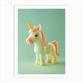 Pastel Toy Unicorn Portrait 6 Art Print