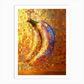 Disco Ball Banana Art Print