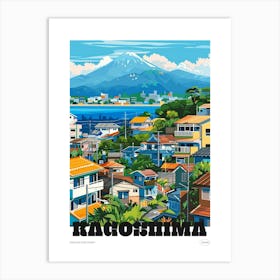 Kagoshima Japan 1 Colourful Travel Poster Art Print