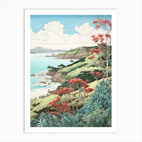 Ishigaki Island In Okinawa, Ukiyo E Drawing 4 Art Print
