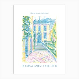 Doors And Gates Collection Chateau Versoix, Switzerland 2 Art Print