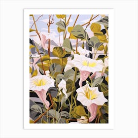 Morning Glory 1 Flower Painting Art Print