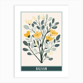 Balsam Tree Flat Illustration 6 Poster Art Print