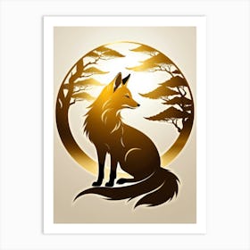 Japan Golden Fox 7 Art Print