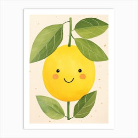 Friendly Kids Lemon 2 Art Print