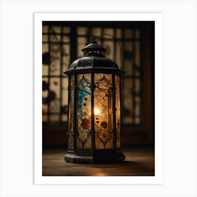 Lantern In The Dark Art Print