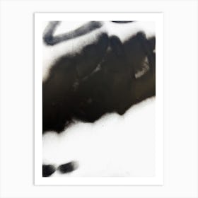 Black Paint On A Wall 1 Art Print