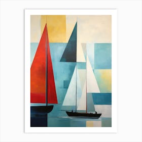 Sailboats 13 Art Print