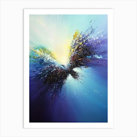 Abstract blue 1 Art Print