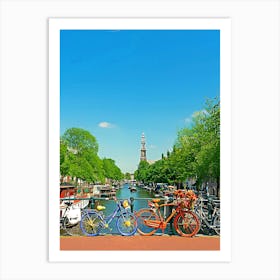 Amsterdam During Summer Art Print